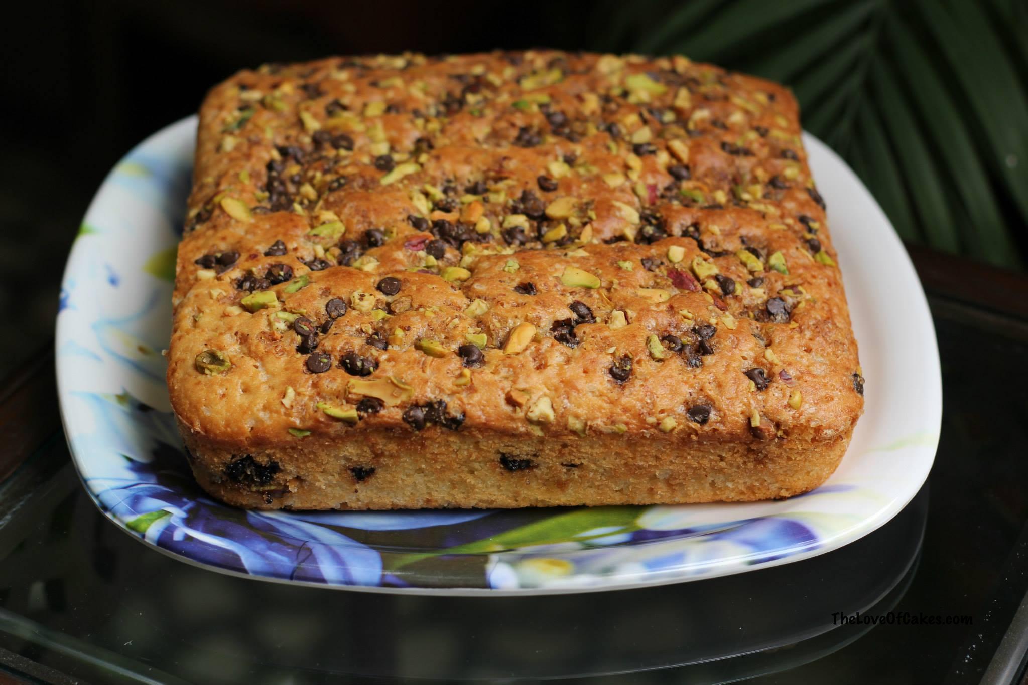 Coffee Cake with a Pistachio Streusel