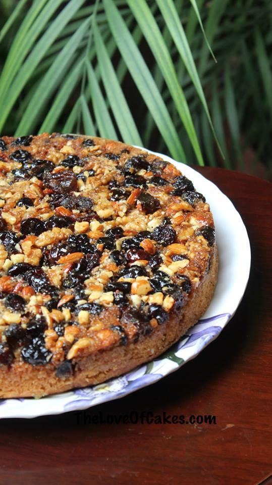 Fruit and Nut Upside Down Cake