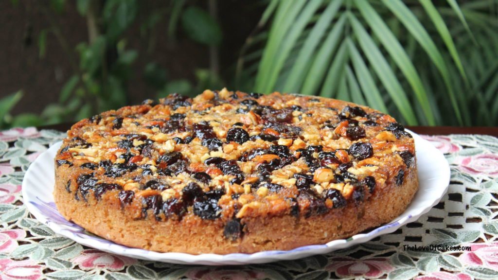 Fruit and Nut Upside Down Cake