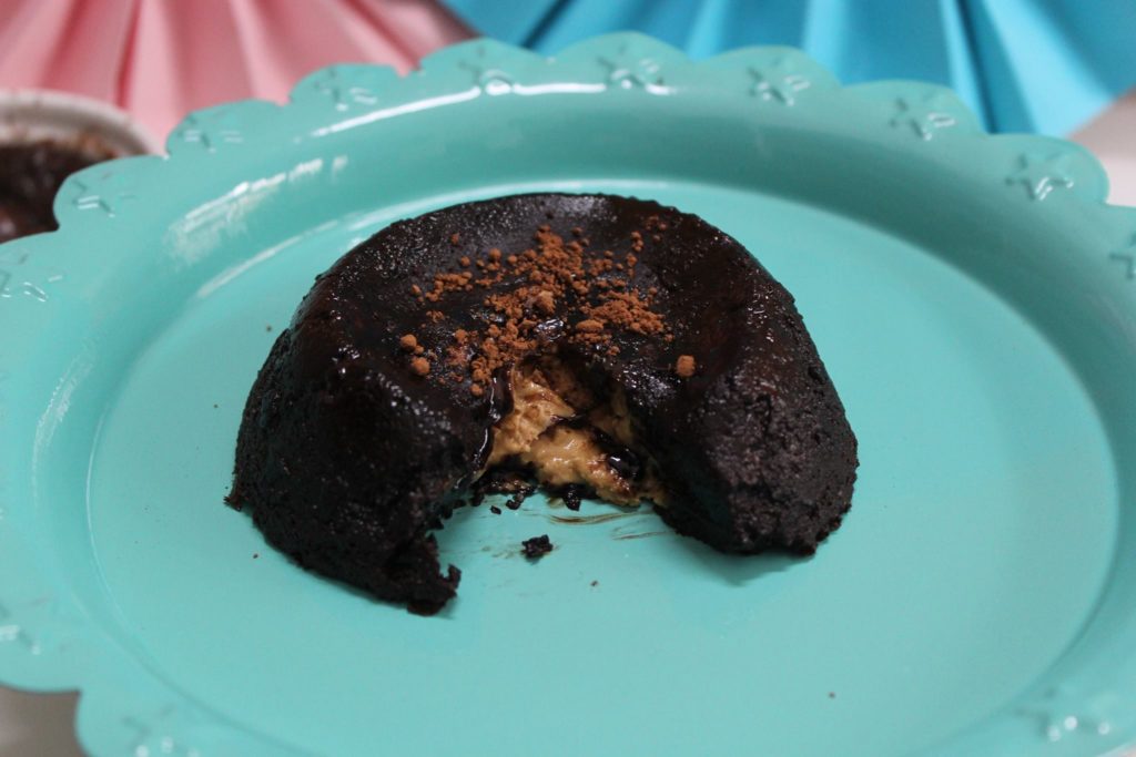 Chocolate Lava Cake with Peanut Butter