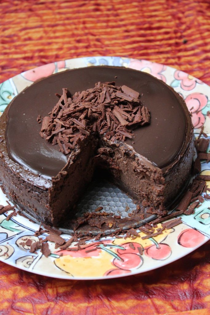 Easy Baked Chocolate Cheesecake